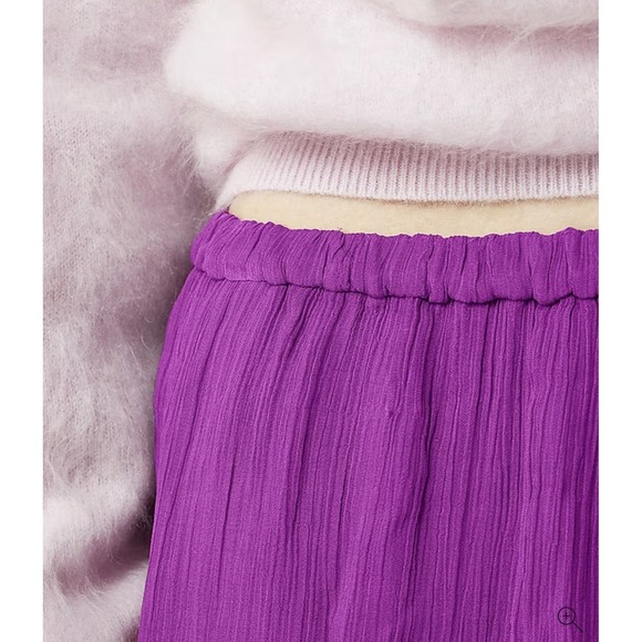 J. Crew Gwyneth Layered Crinkle Chiffon Slip Skirt Size M Mountain Valley NWT - Picture 12 of 13